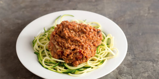 Calabacín/Zucchini a la bolognesa